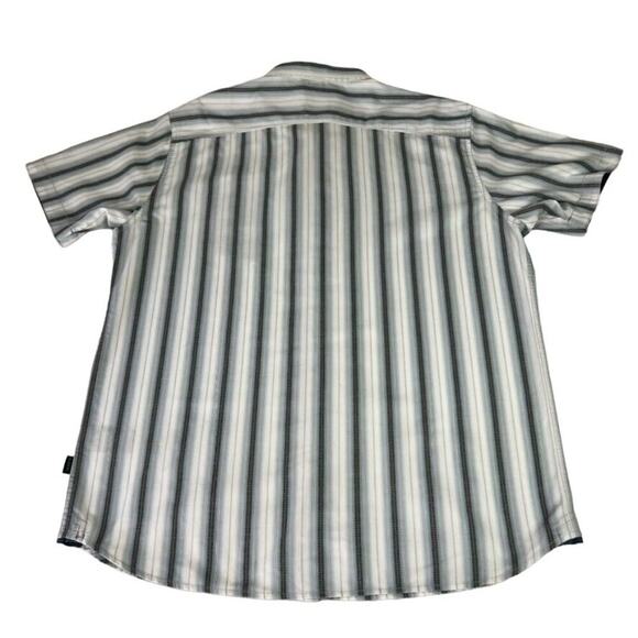 Kuhl Shirt Mens Large Bohemian Button Up Multicolor Striped Short Sleeve - Picture 3 of 12